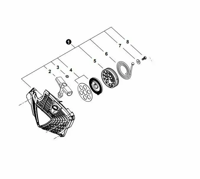 A051003540 Genuine Echo Cs-7310 Starter Recoil Assembly Cs-7310P 1