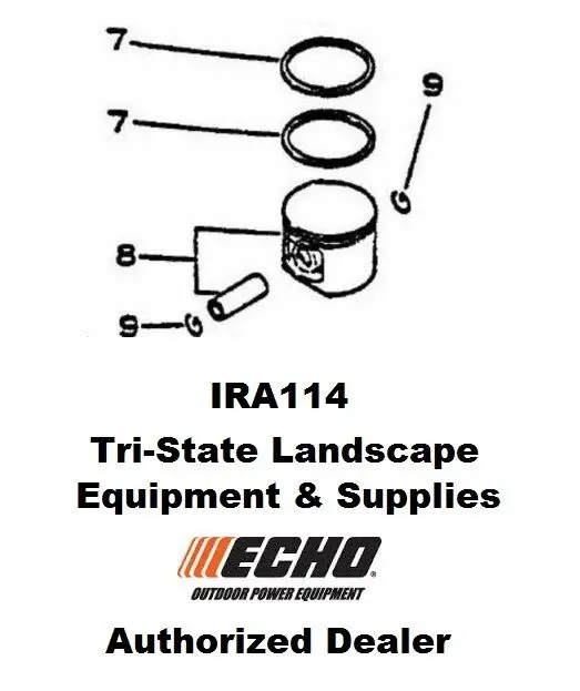 10000032431 Genuine Echo Piston Kit For Cs-6700 Csg-6700 Csg-670 1