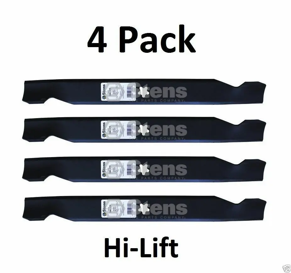 Stens #340-178 Set Of 4 Hi-Lift Blade Fits Ariens 21546095 42" Deck, Craftsman 1