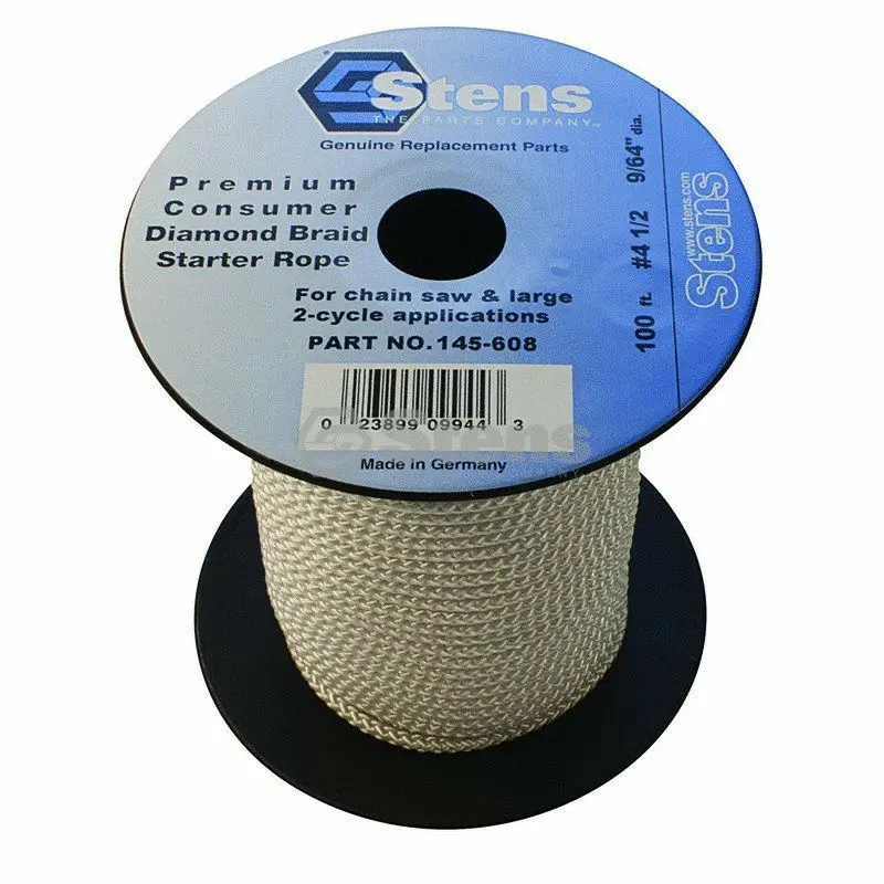 145-608 100' Diamond Braid Starter Pull Rope Cord #4-1/2 Push Lawn Mower 1