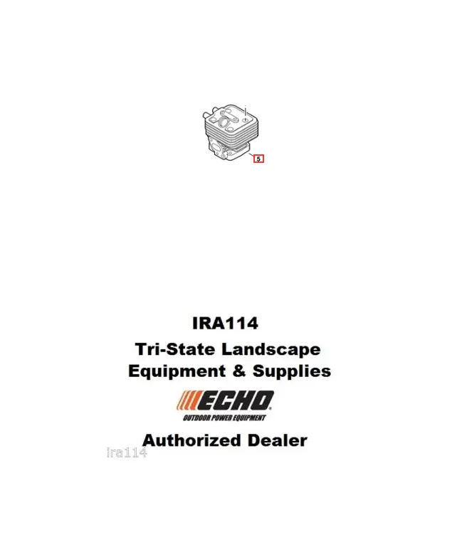 A130001940 Genuine Echo Cylinder Srm-266, Pas-266, Pe-266 1