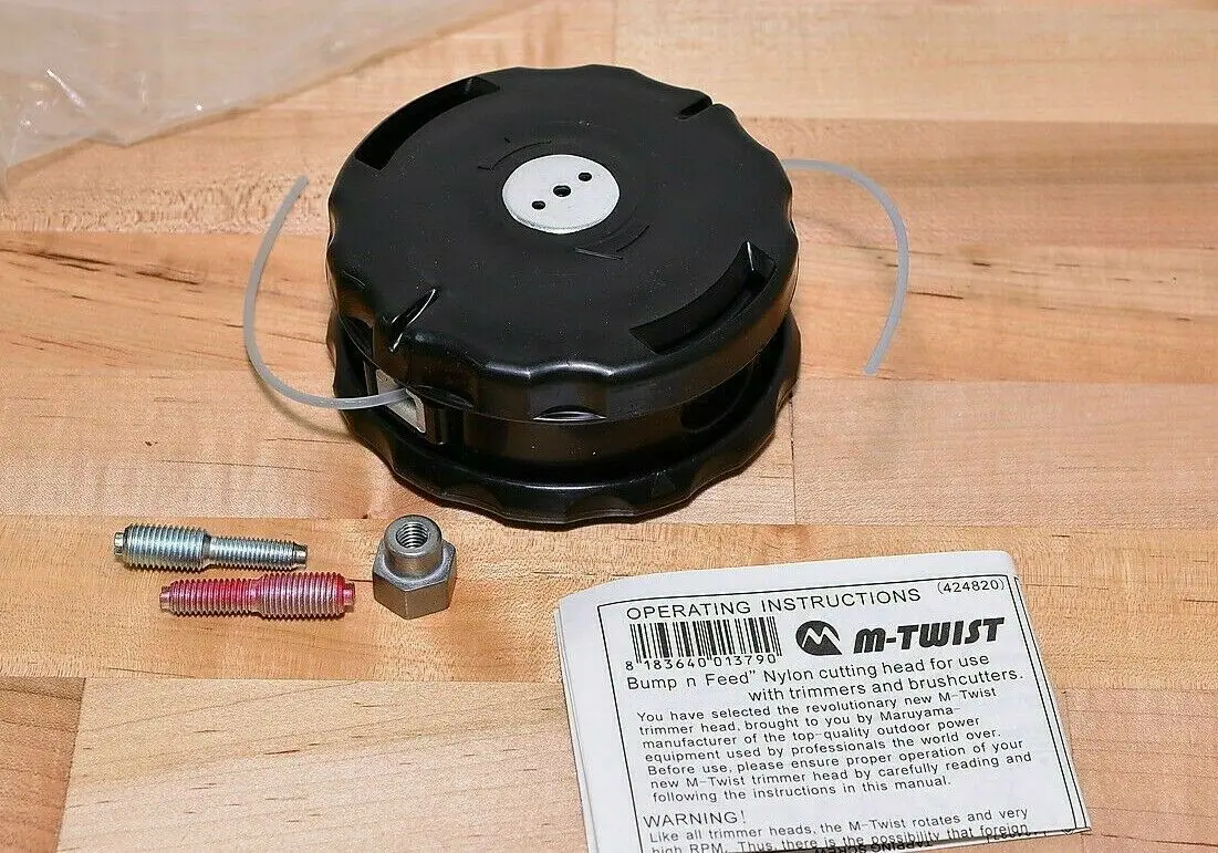 (3 Pack) 424820 New Genuine Maruyama M-Twist 4.5" E-Z Feed Trimmer Head Oem 1