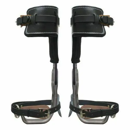 91266 Climb Right Aluminum Tree Climbers Spur Set W/Strap,T Pads,Short Palm 1