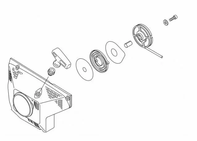 P021042240 Genuine Echo Recoil Starter Assembly W/Hardware Fits Cs-800P 1