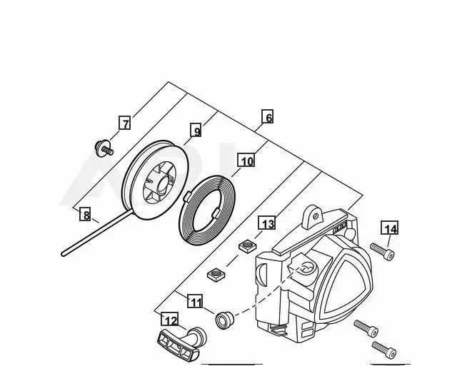 A051003360 Genuine Echo / Shindaiwa Starter Assy, Recoil Srm-3020 Srm-3020T T302 1