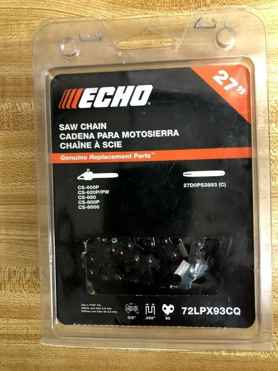 72Lpx93cq Echo 27" Chainsaw Chain Cs-600P Cs-680P Cs-800P 1