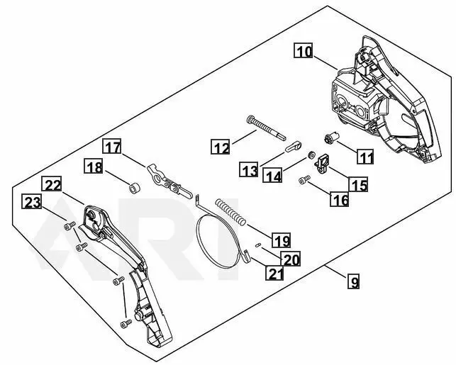 P100004651 Genuine Echo Chain Brake Assy Cs-4510 Cs4510 Sprocket Guard Assy 1
