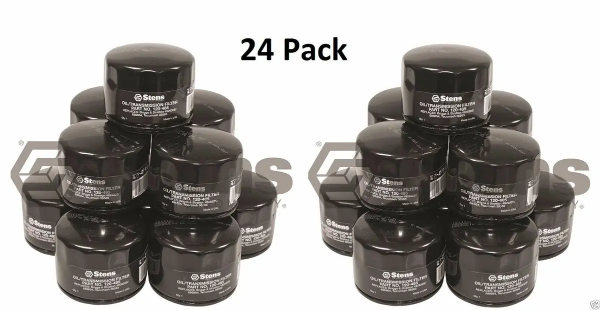 120-483 (2 Shop Packs) 24 Total Stens Oil Filter Shop Pack 21550800 531307389 1
