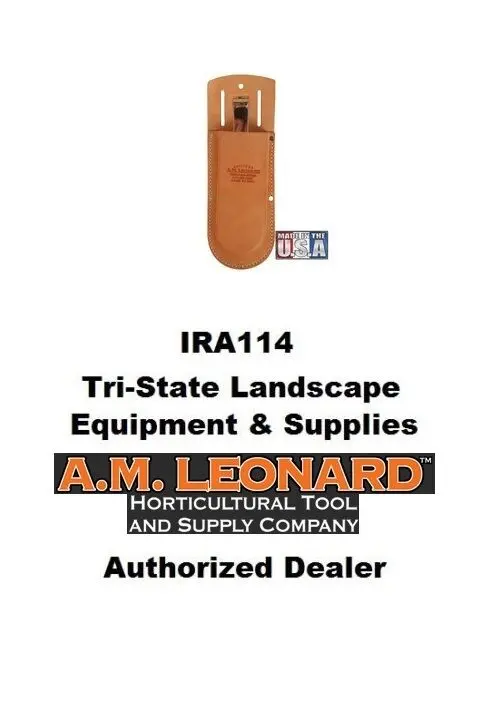 Am Leonard Pruner Case Leather 9" With Clip & Belt Slot #Sca9 1