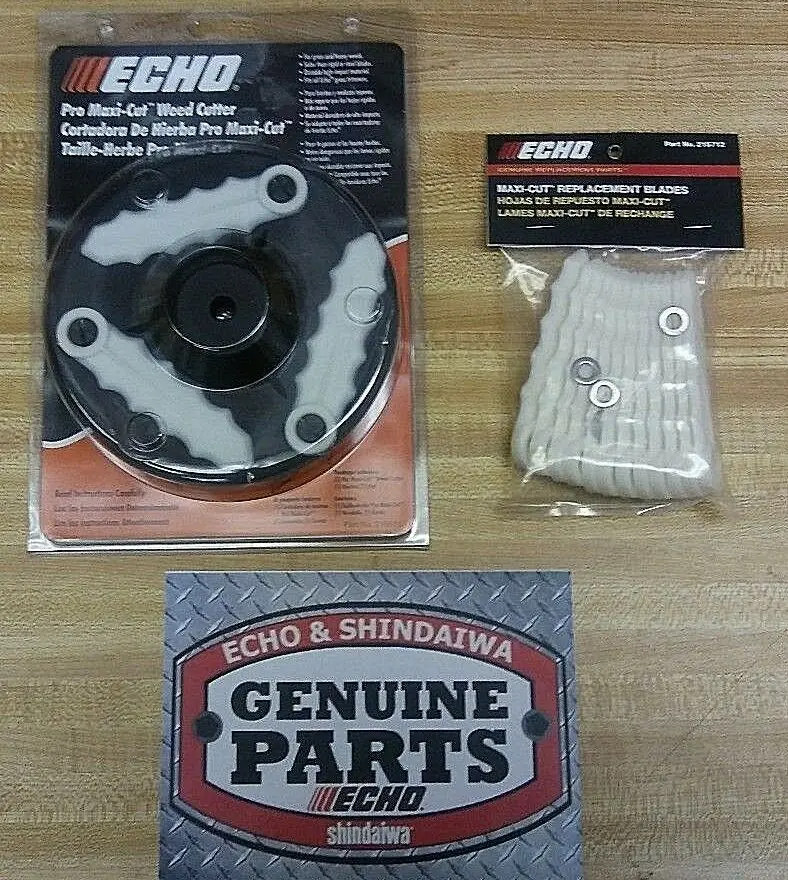 215511 + 215712 Echo Maxi-Cut Head & (12Pk) Blades For All Srm & Pas 1