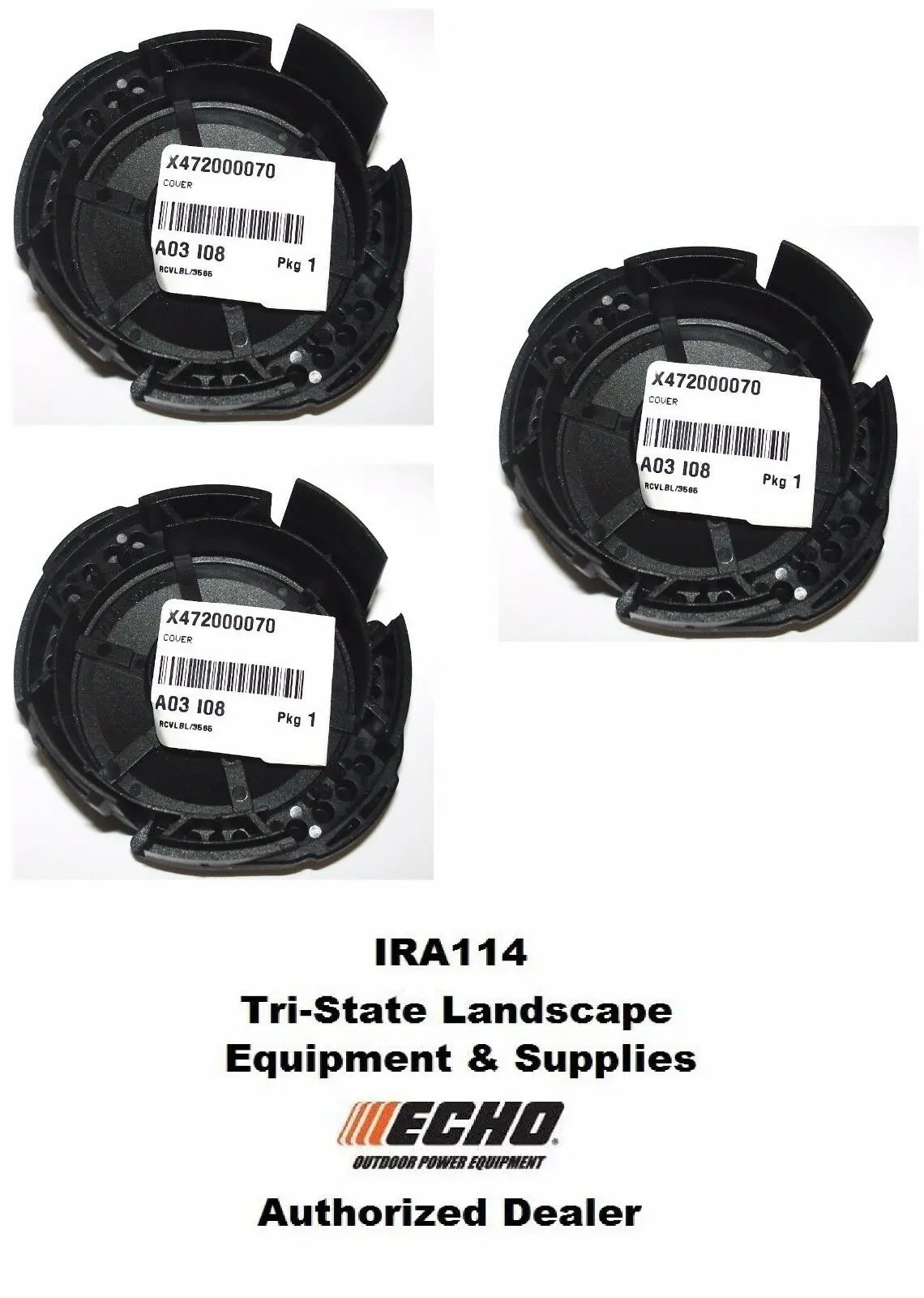 X472000070 (3Pk) Genuine Echo Lid Cap Drum Speed Feed 400 Cover Fits 90044200907 1