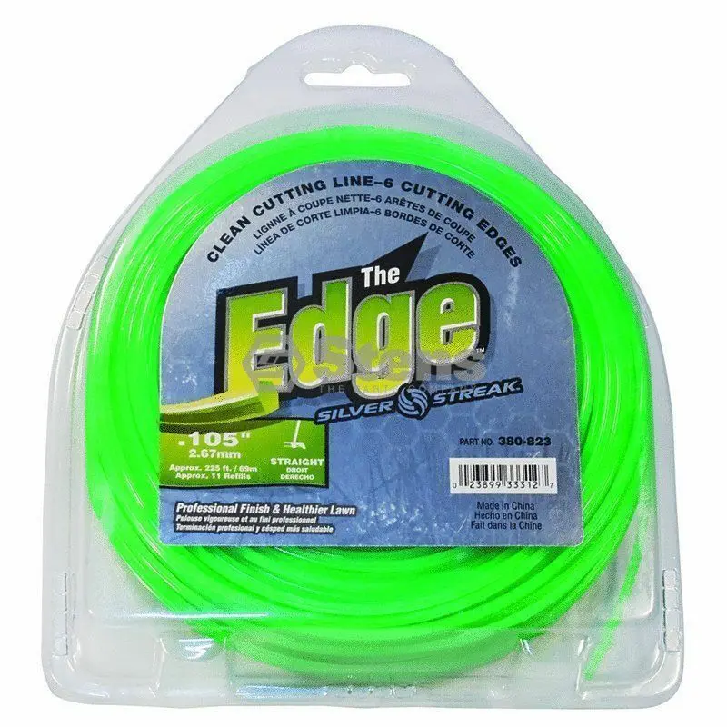 380-823 Edge .105 Trimmer Line Stens Silver Streak 1Lb Donut (225Ft) 1