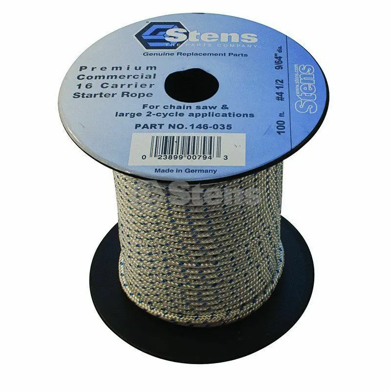 146-035 Stens 100' Solid Braid Starter Rope #4 1/2 Solid Braid 1