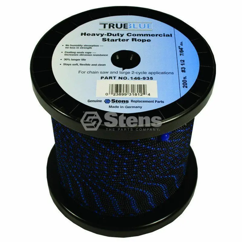 146-935 Stens True Blue 200' Starter Pull Rope #3 1/2 Solid Braid Nhc 269-0935 1
