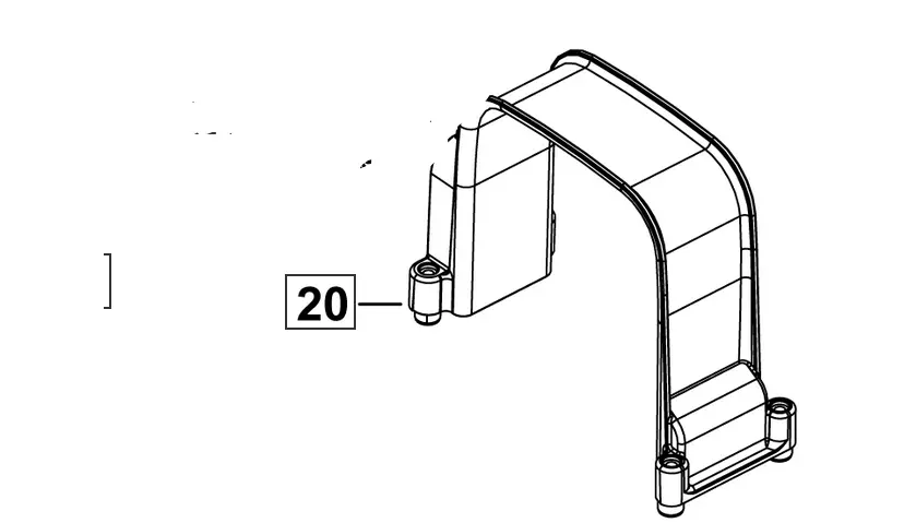 A392000460 Genuine Echo / Shindaiwa Fuel Tank Band / Holder Pb-8010 Eb810 1