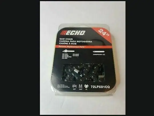 72Lpx81cq Genuine Echo 24" Chainsaw Chain Models Cs-620P Cs-800 1