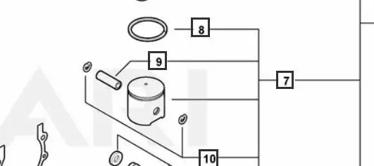 P021014262 Genuine Echo Piston Kit P021014260  P021014261 Srm-410U Ea-410 1