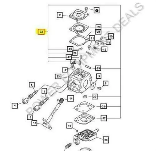 12530020560 Genuine Echo Repair Kit, Carburetor - Rb-59 1