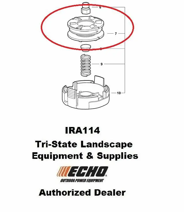 Echo Spool For U-Turn Head Fits Srm Trimmers X473000030 1
