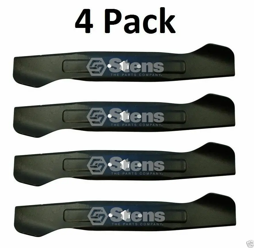 Stens Set Of 4 -- 335-757 Hi-Lift Blade Fits Mtd, Cub Cadet, Partner, Occ 1