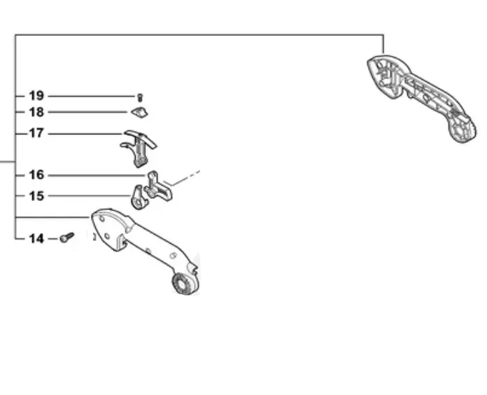 P021015224 Genuine Echo Front Handle Assy Pb-500T 1