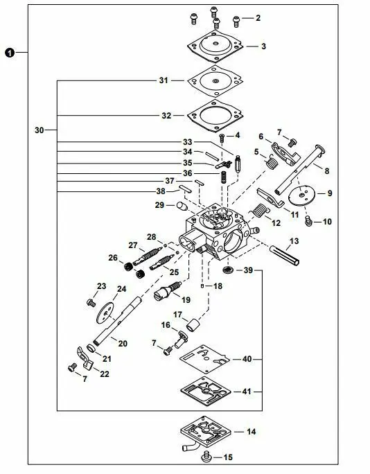 P200001340 Genuine Echo Cs-7310 Carburetor Yz0009 Cs-7310P 1