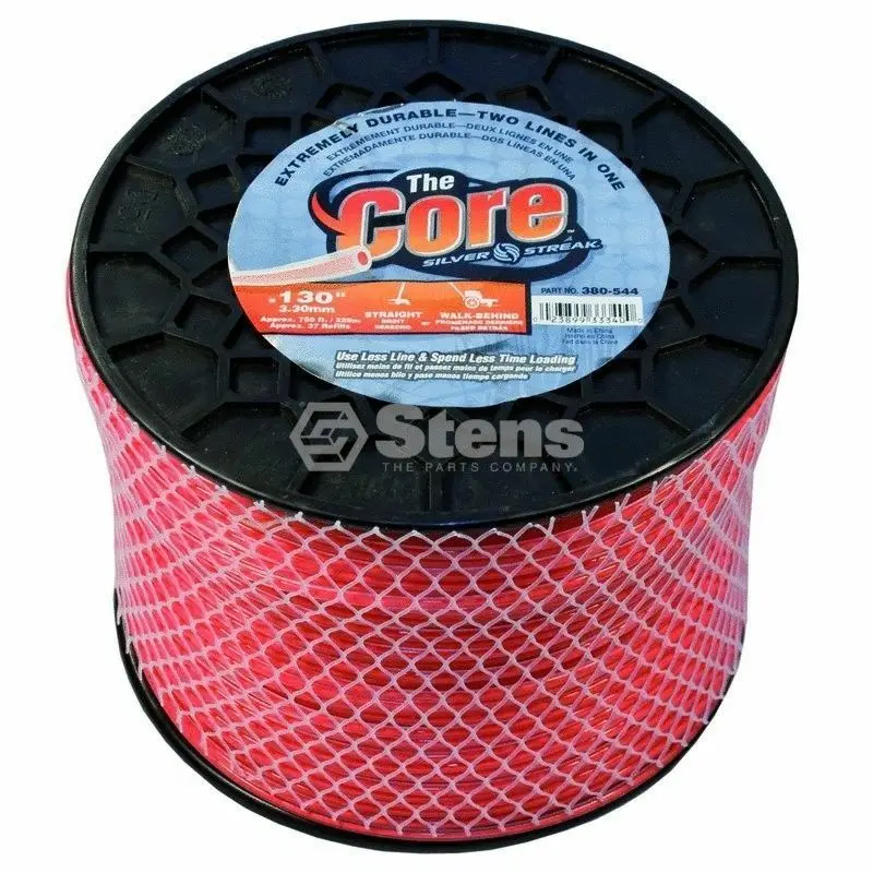 380-544 Core .130 Trimmer Line Stens Silver Streak 5Lb Spool (750Ft) 1