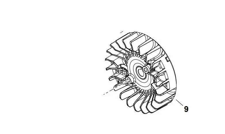 A409001420 Genuine Echo Cs-7310 Flywheel Cs-7310P 1