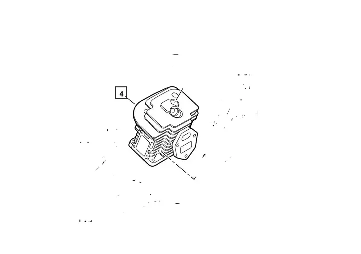 A130001740 Genuine Echo Cs-550P Cylinder For Shortblock Engine Echo - Cylinder 1