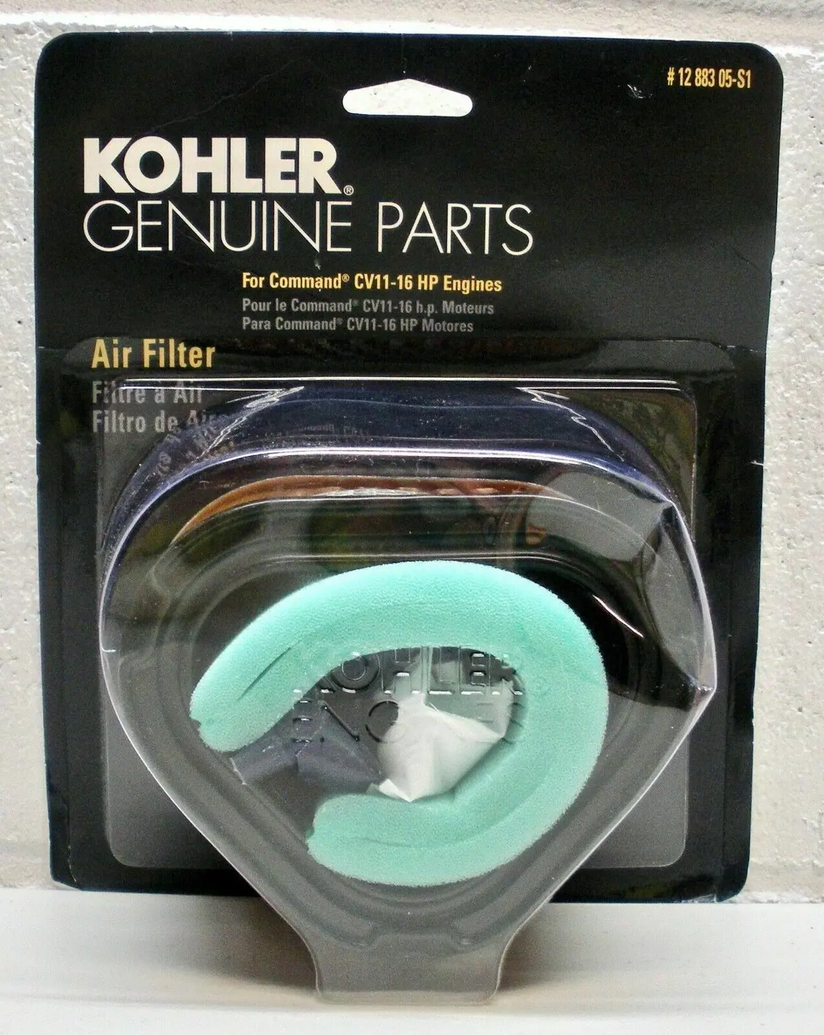 055-429 12 883 05-S1 Kohler Genuine O.E.M. Air Filter For Command Cv11-16 Hp 1