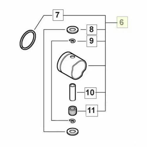 P021037930 Echo Piston Kit Fits Dh232 Hc-2420 Ht235 & More 1