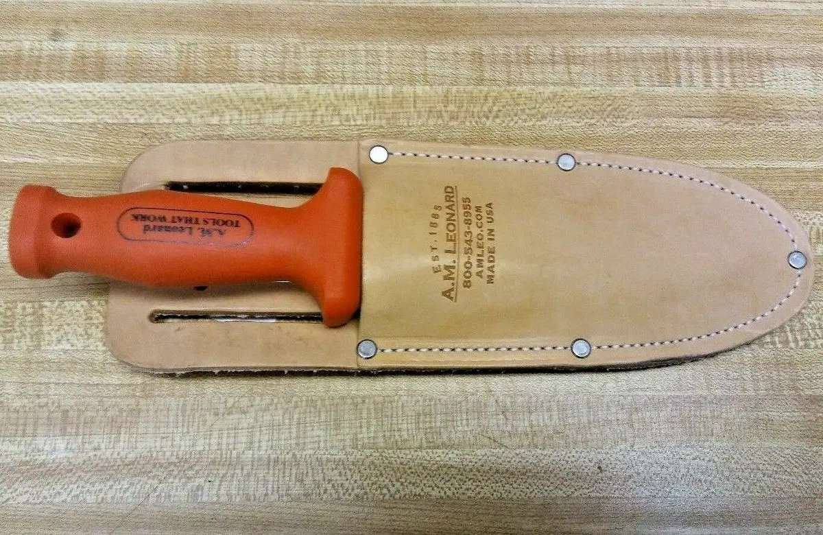 A M Leonard Gardening-Grafting-Pruning Classic Soil Knife And Sheath Combo 4750 2