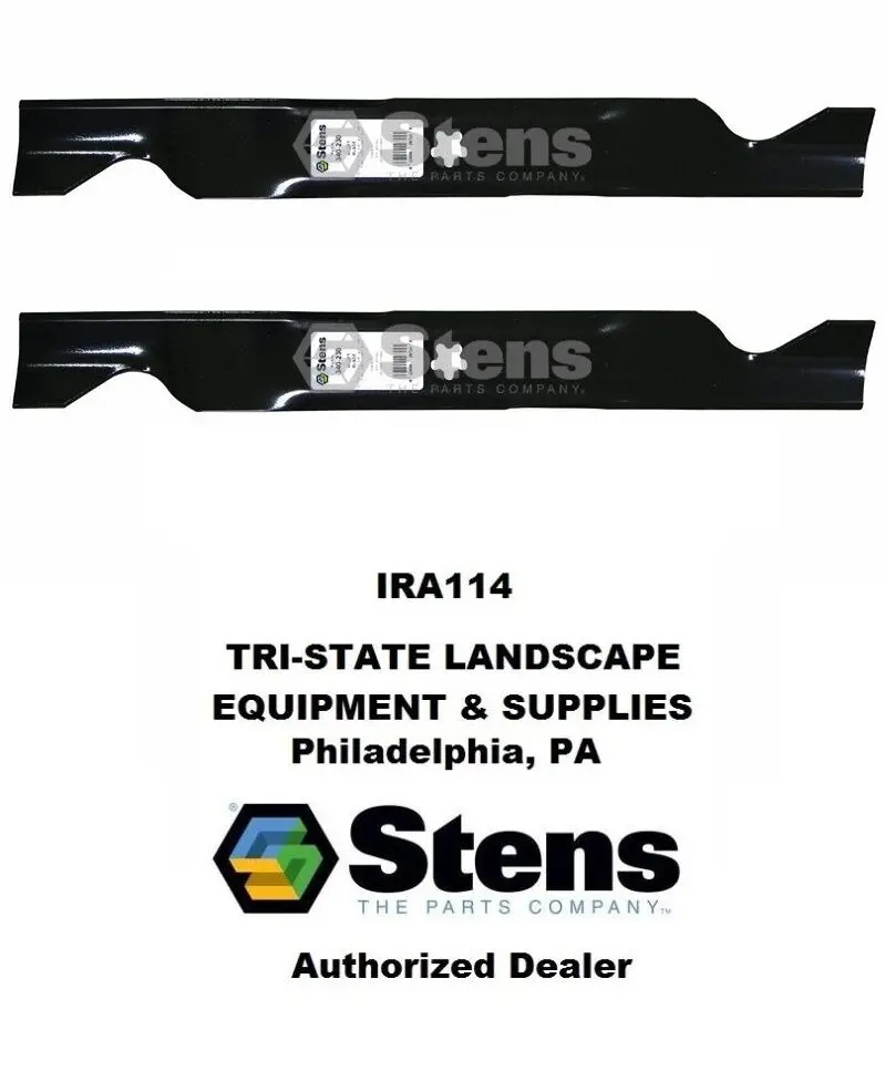 Stens Set Of 2 340-230 Hi-Lift Blade Fit Ariens Ayp Craftsman Husqvarna Partner 1