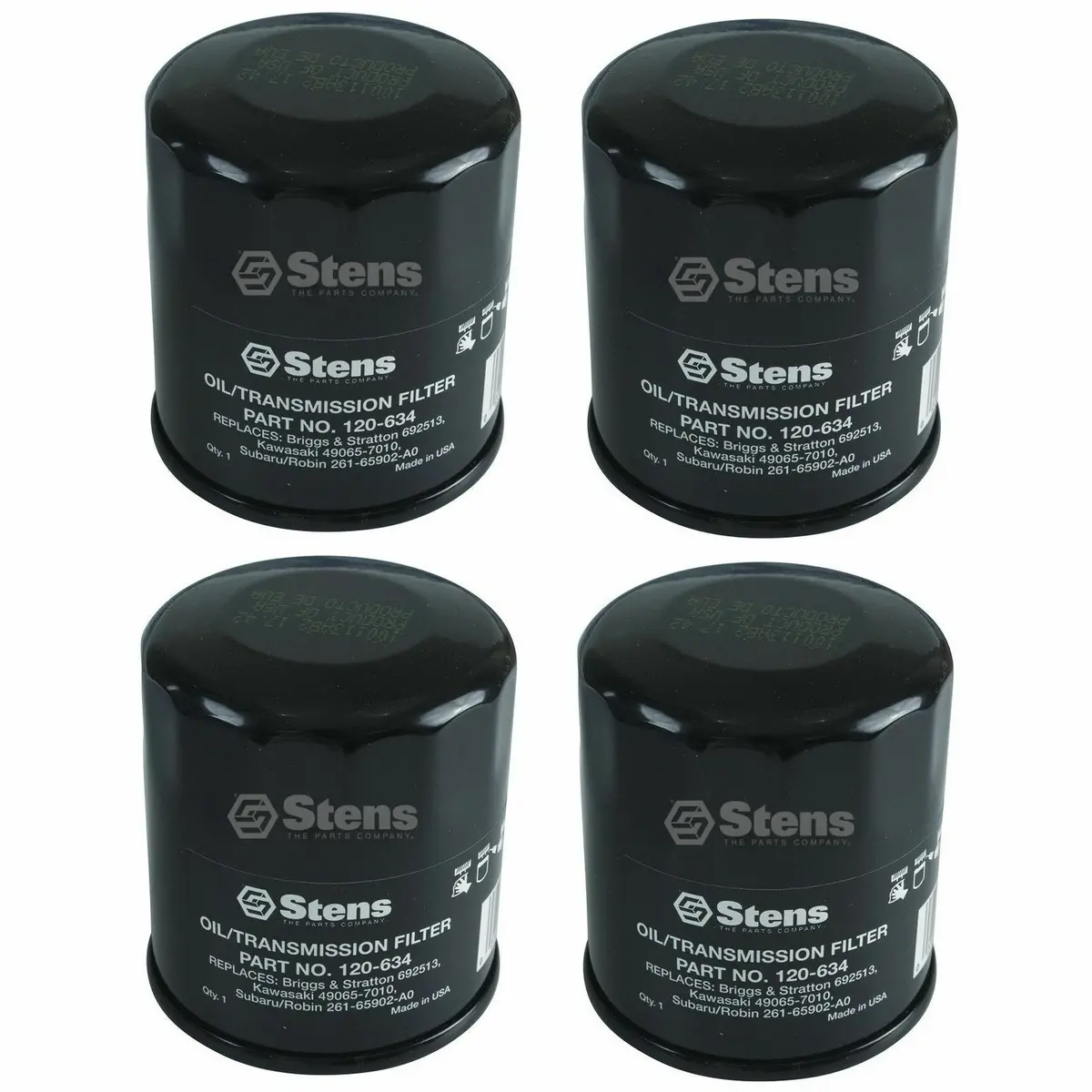 120-634 (4Pack) Oil Filter Kawasaki 49065-7010 Toro 108-3842 Ariens 21380000 1