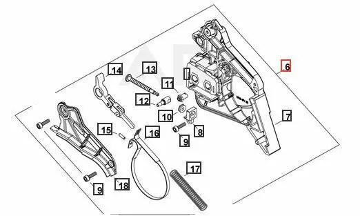 P100009580 Oem Echo Sprocket Guard Assy For Cs-3510 Chainsaw 1