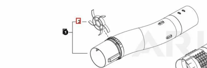 E165000950 Genuine Echo Blower Pipe, Pb-2520 Handheld Blower Tube Curvy 1