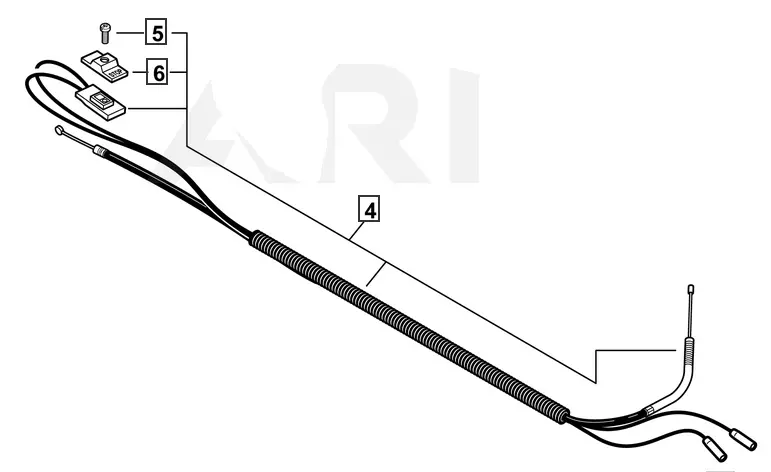 P021051570 Genuine Echo Part Control Cable Assy, Srm-2620 Pe-2620 Srm-2620T 1