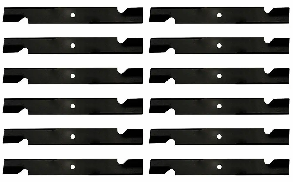 355-036 (12Pk) Stens Notched Hi-Lift Blade Exmark 103-2530-S Nhc 212-0887 1