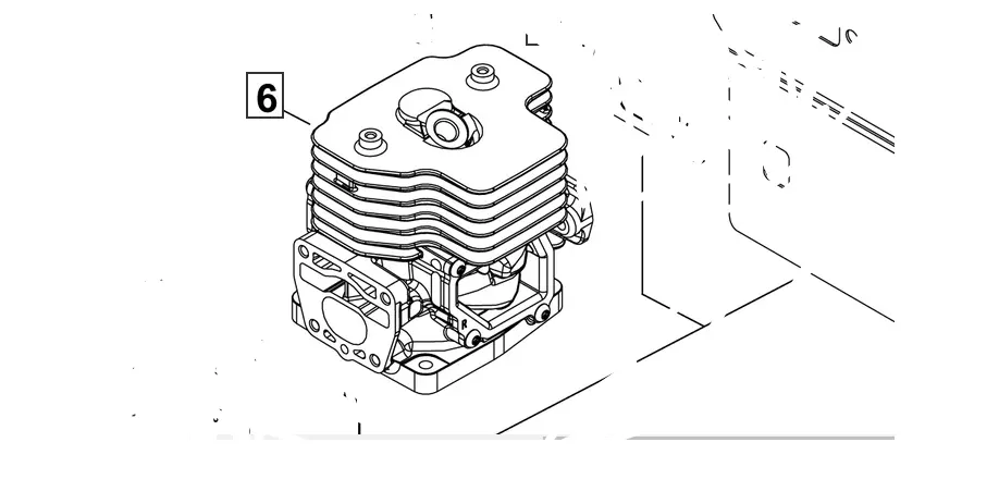 P100006300 Genuine Echo Cylinder Assy Pb-8010T Pb-8010H Pb8010 Pb8010h/T Eb810 1