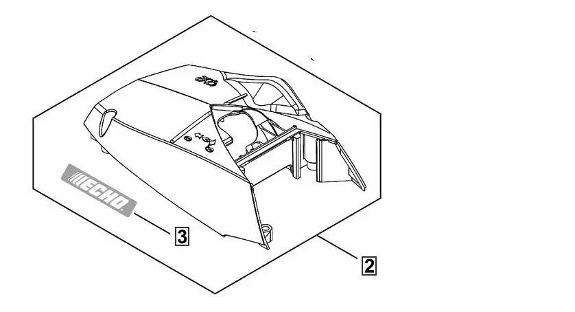 A160003360 Genuine Echo Cylinder / Top Cover Cs-4510 Cs4510 1