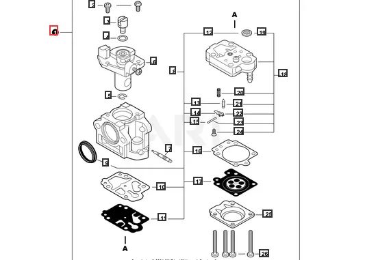 A021003971 Genuine Echo / Shindaiwa Carburetor Wyk-387 Pb-760Lnh  Pb-760Lnt 1