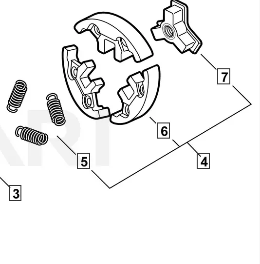 A056000830 Echo Oem Clutch Repl A056000800 Fits Cs-2511T 1