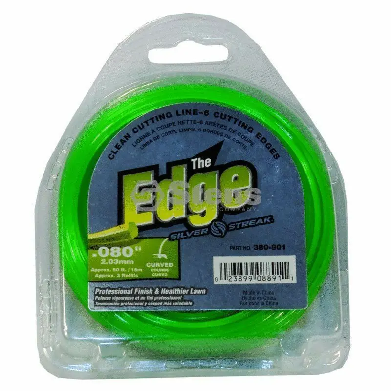 380-801 Edge .080 Trimmer Line Stens Silver Streak (50Ft) 1