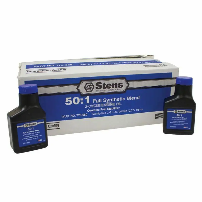 770-680 Stens Case Of 24 Stens Full Synthetic 50:1 2-Cycle Engine Oil Mix 2.6Oz 1