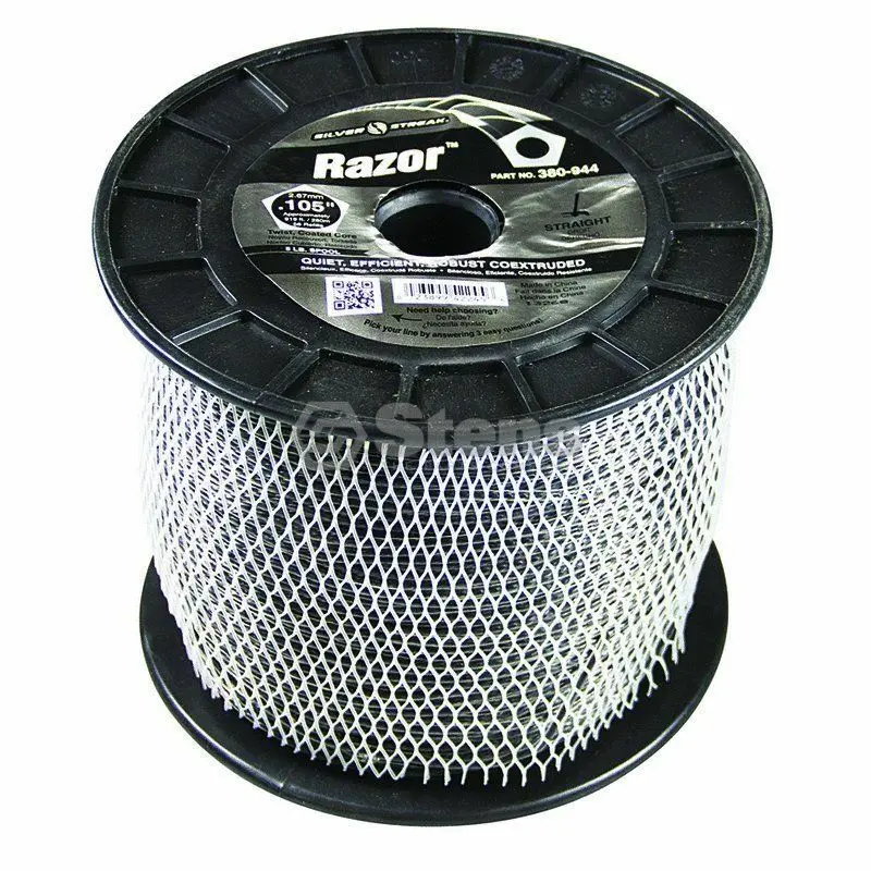 380-944 Razor .105 Trimmer Line Stens Silver Streak 5Lb Spool (919Ft) 1