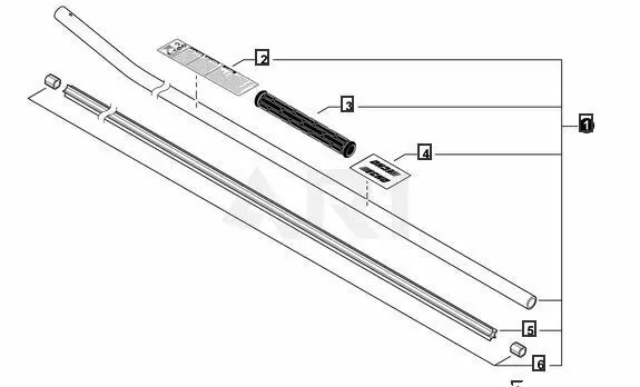 C050003060 Genuine Echo Part Main Pipe Assy, Shc-2620 1