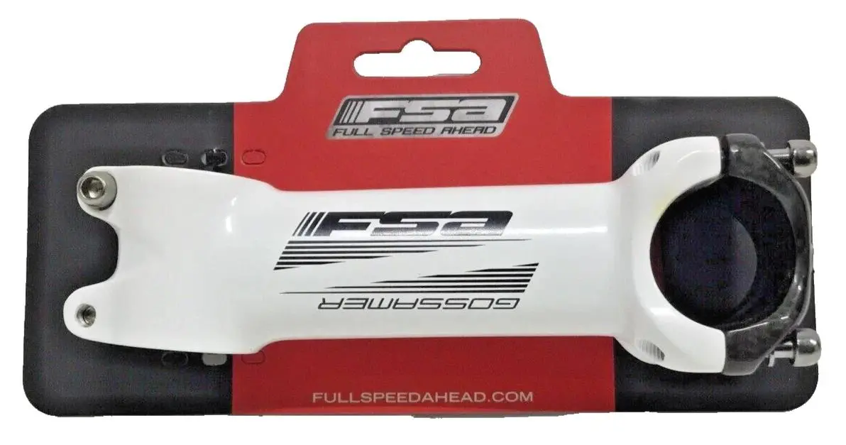 Fsa Gossamer Pro Stem – 120Mm, ±6°, 31.8Mm Clamp, White 1