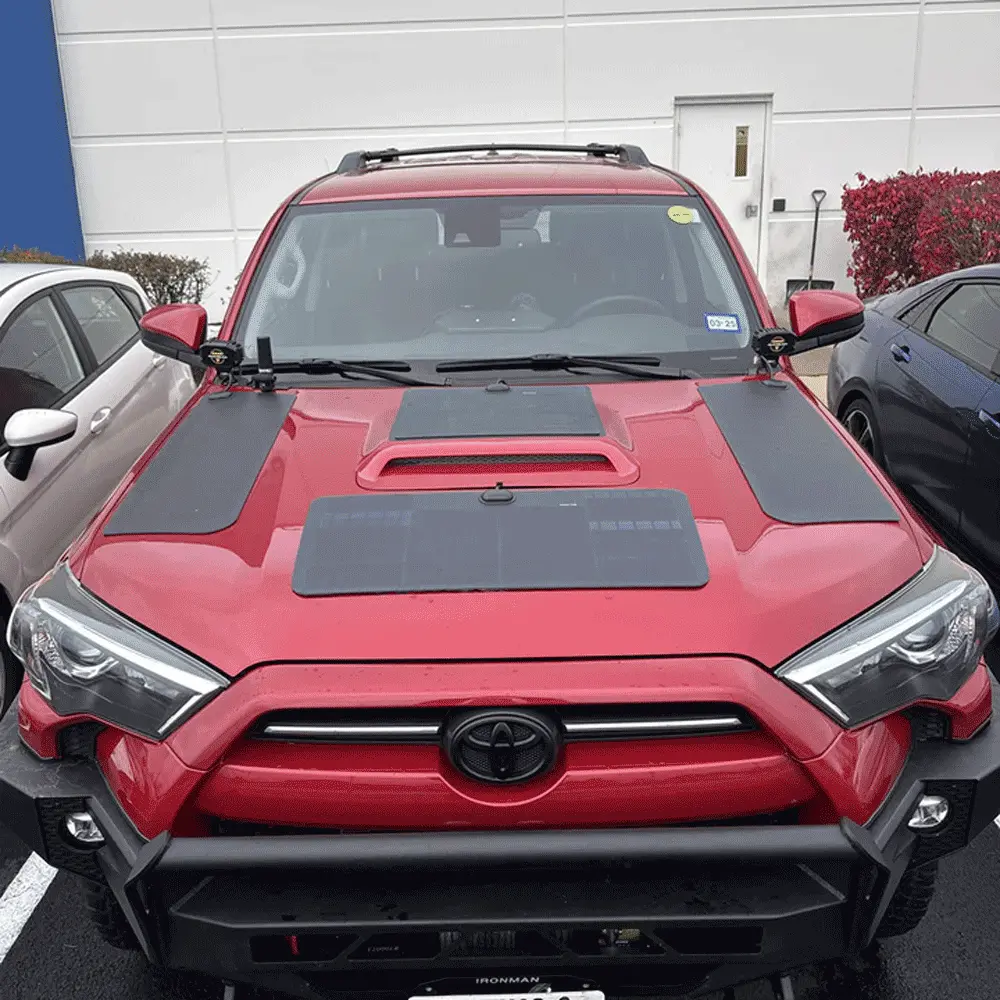 Lensun Solar - 110W Hood Solar Panel With Scoop - Toyota 4Runner (2003-2024) 1