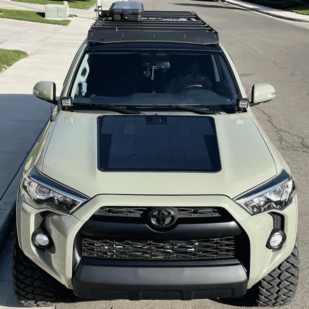 Lensun Solar - 100W Hood Flexible Solar Panel - Toyota 4Runner (2003-2024) 1