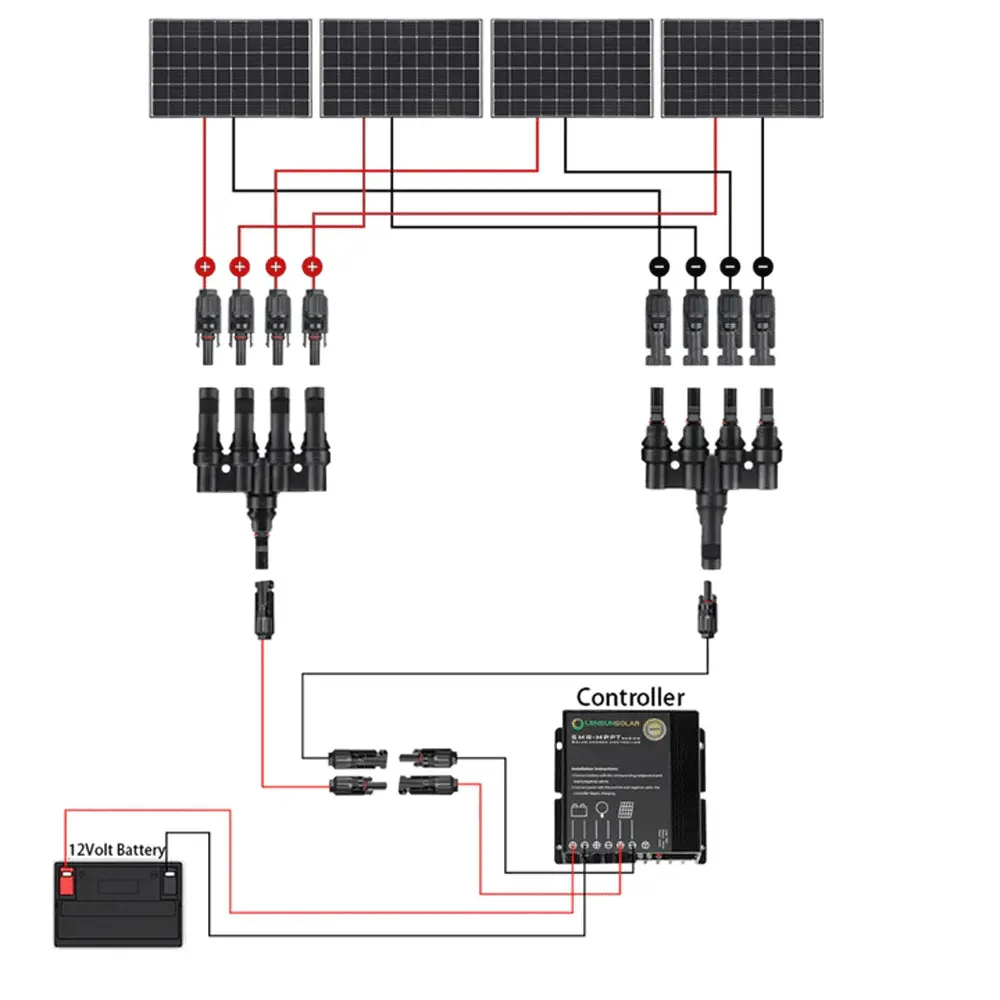 Lensun Solar - 110W Hood Solar Panel With Scoop - Toyota 4Runner (2003-2024) 3